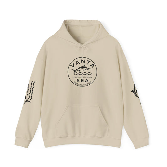 Vanta Sea Logo Hoodie — Coastal Surf Graphic Pullover