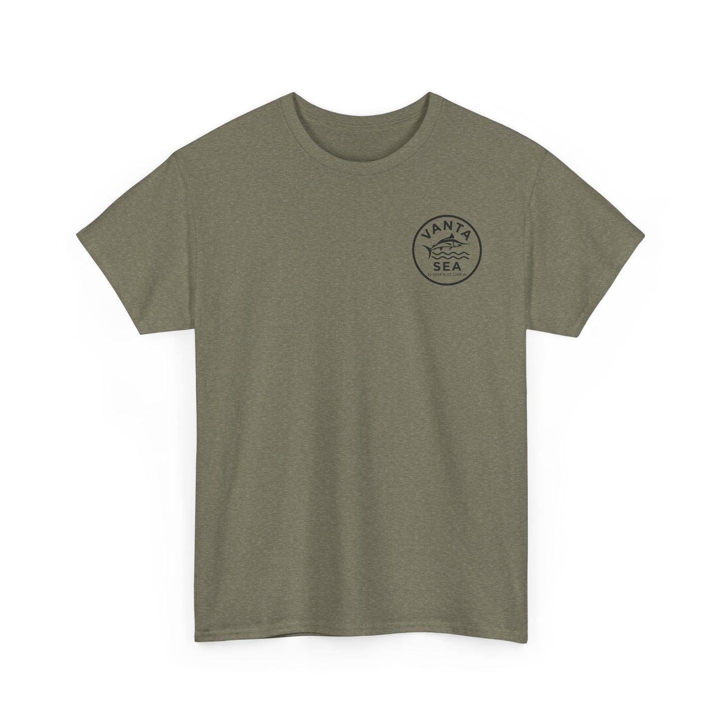 Vanta Sea Logo T-Shirt | Ocean Wave Badge Tee