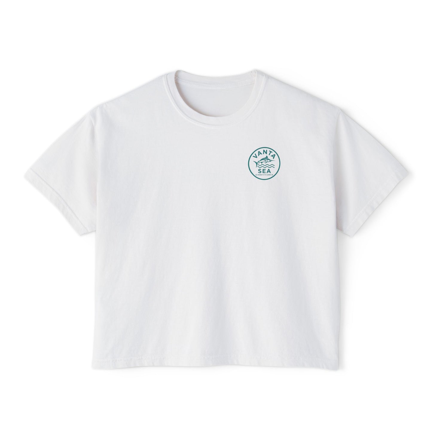 Vanta Sea Boxy Tee — Women's Crop T-Shirt