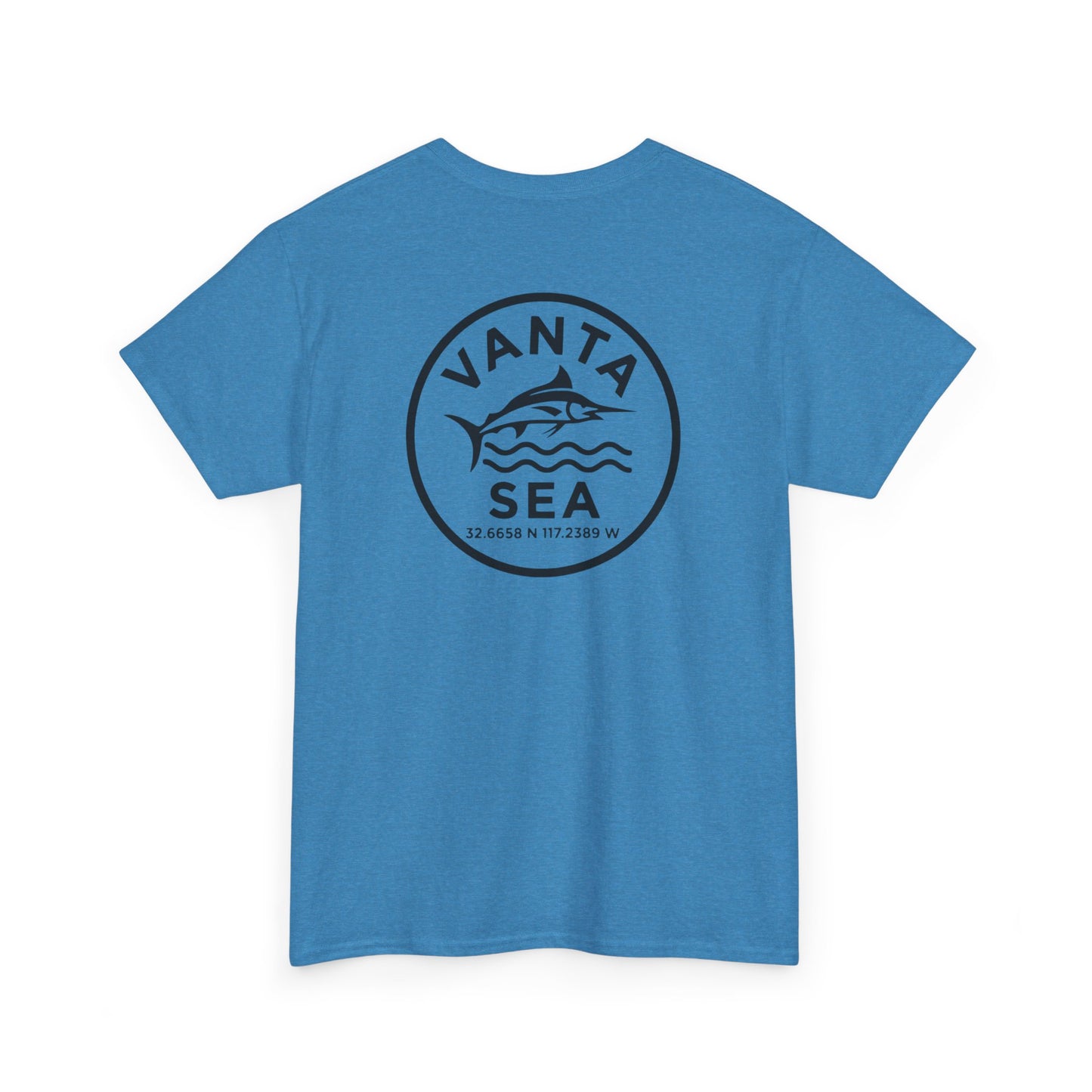 Vanta Sea Logo T-Shirt | Ocean Wave Badge Tee