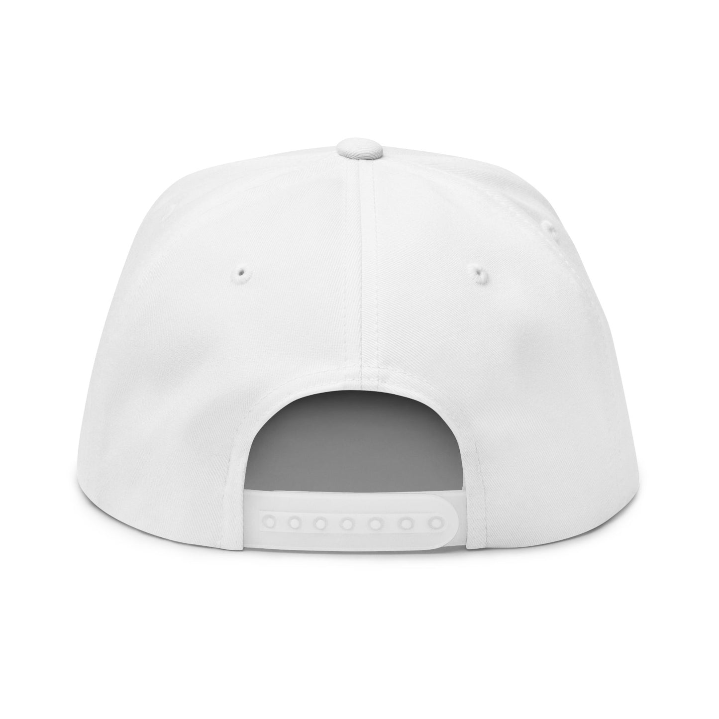 Vanta Sea Embroidered Flat Bill Cap — Palm Tree Cork Patch Snapback Hat