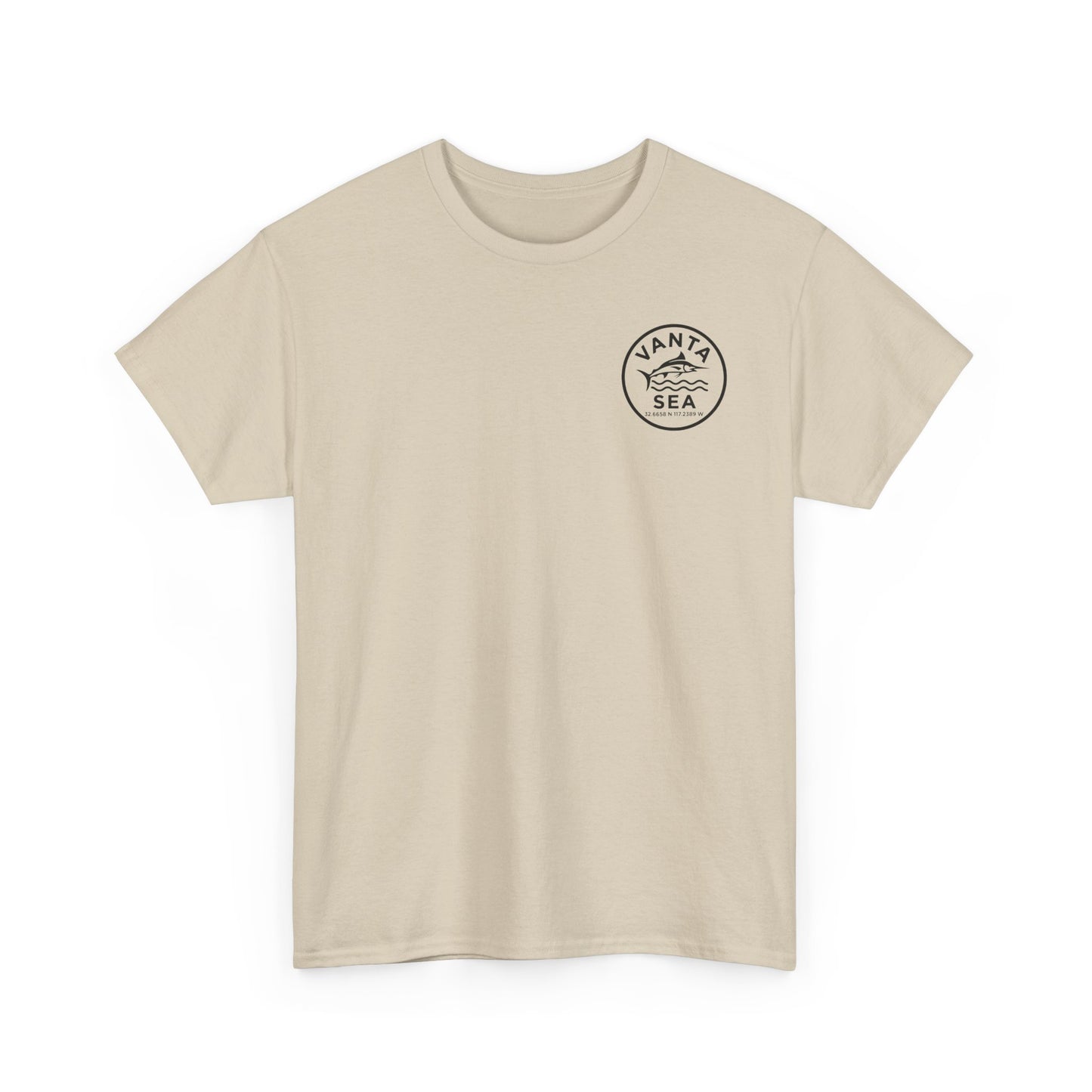 Vanta Sea Logo T-Shirt | Ocean Wave Badge Tee