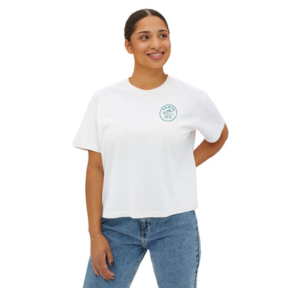Vanta Sea Boxy Tee — Women's Crop T-Shirt