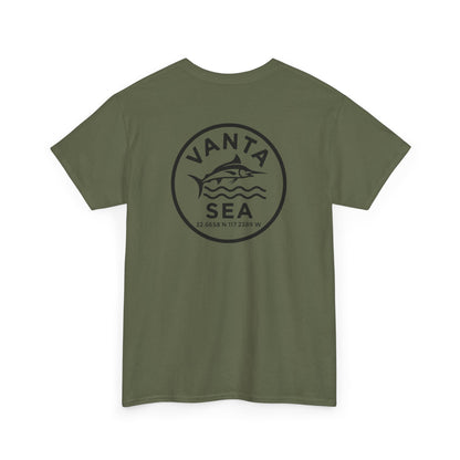 Vanta Sea Logo T-Shirt | Ocean Wave Badge Tee