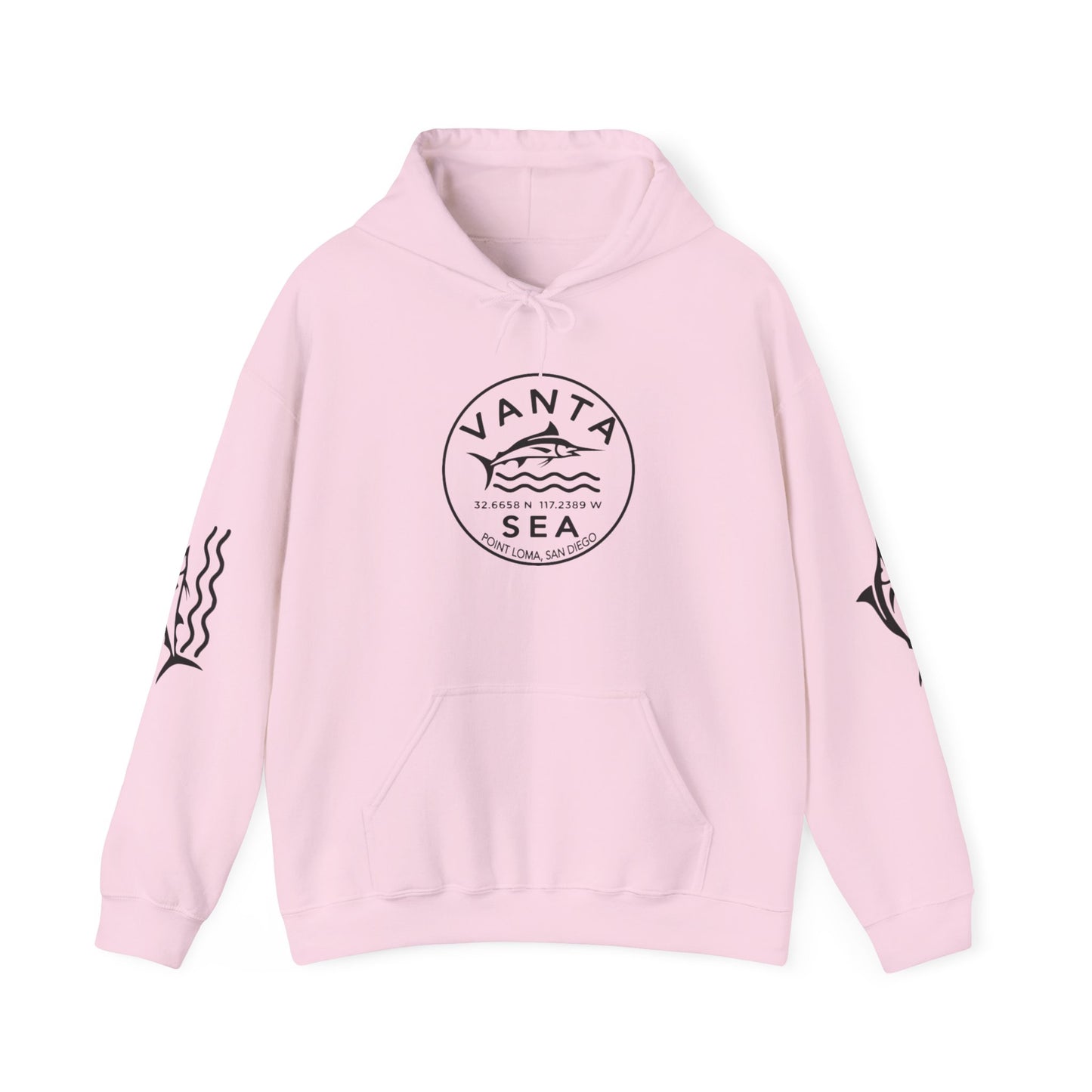 Vanta Sea Logo Hoodie — Coastal Surf Graphic Pullover