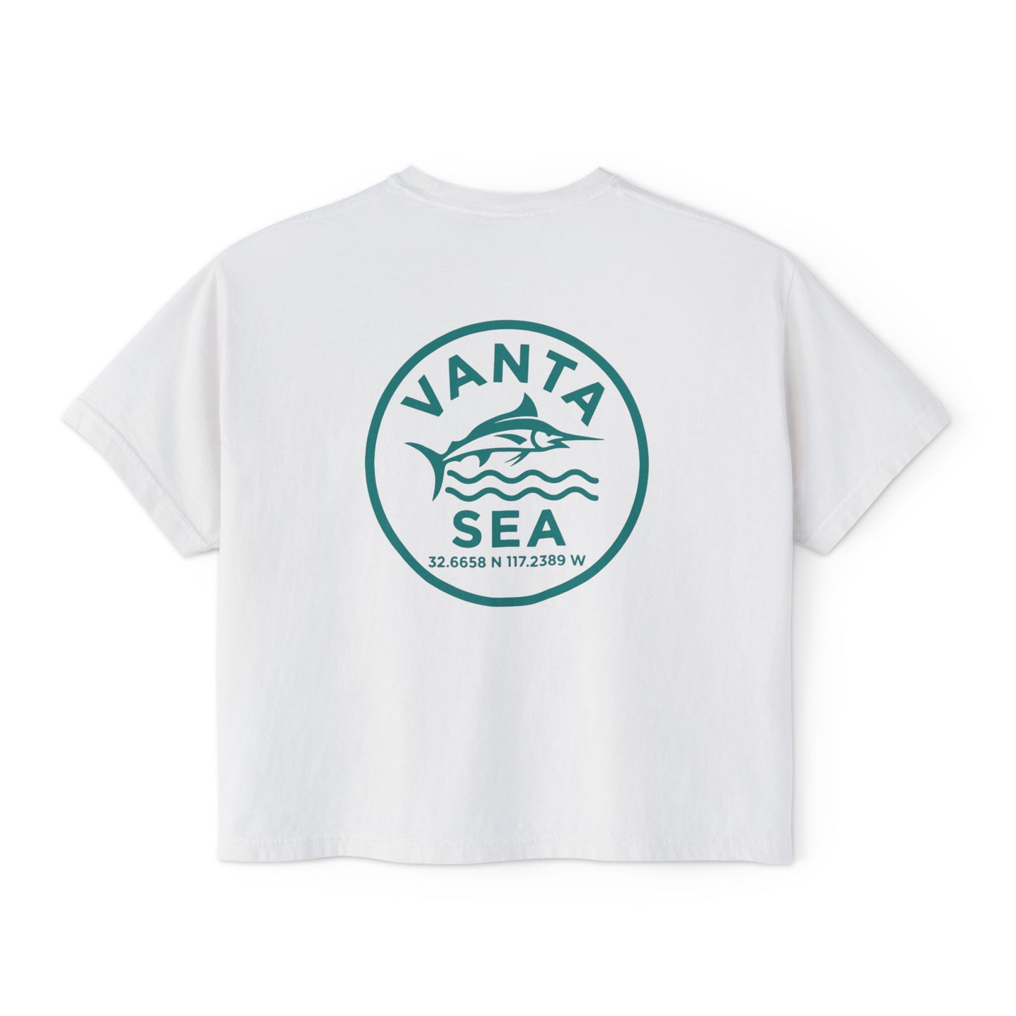 Vanta Sea Boxy Tee — Women's Crop T-Shirt