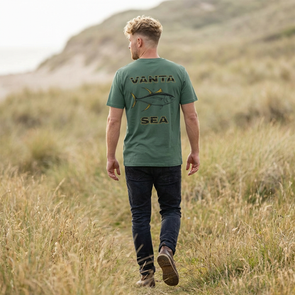 T-Shirt — Vanta Sea Tuna Graphic Tee (Front Pocket Logo)