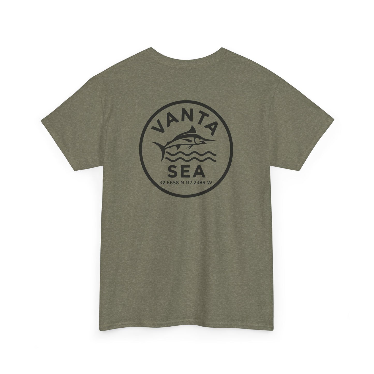 Vanta Sea Logo T-Shirt | Ocean Wave Badge Tee