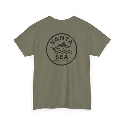 Vanta Sea Logo T-Shirt | Ocean Wave Badge Tee