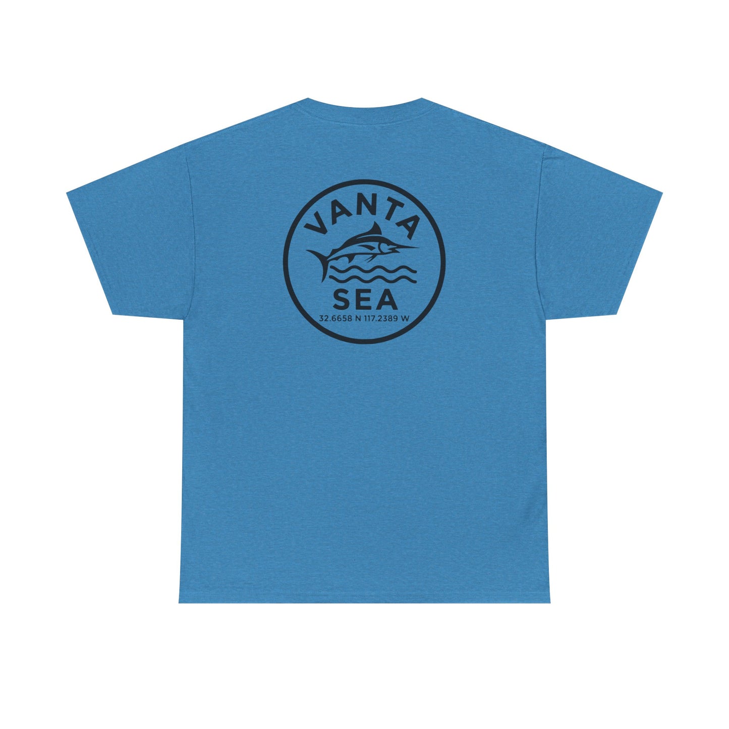 Vanta Sea Logo T-Shirt | Ocean Wave Badge Tee