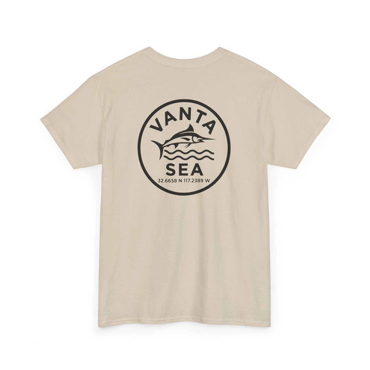 Vanta Sea Logo T-Shirt | Ocean Wave Badge Tee