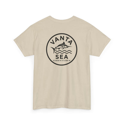 Vanta Sea Logo T-Shirt | Ocean Wave Badge Tee