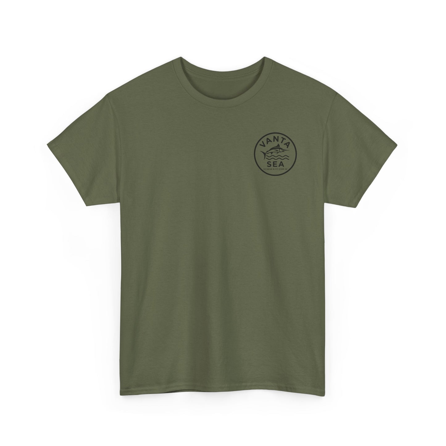 Vanta Sea Logo T-Shirt | Ocean Wave Badge Tee