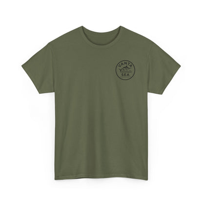 Vanta Sea Logo T-Shirt | Ocean Wave Badge Tee