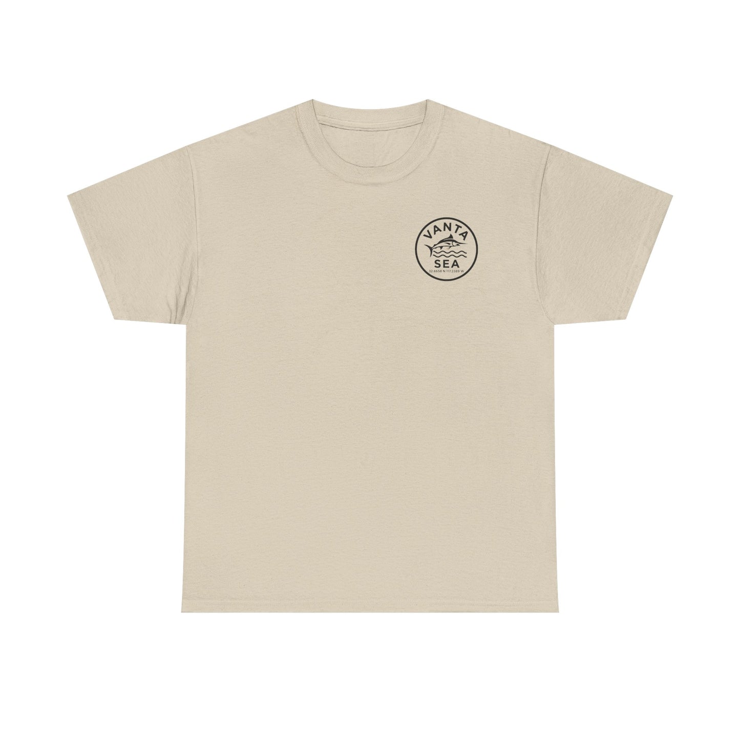 Vanta Sea Logo T-Shirt | Ocean Wave Badge Tee