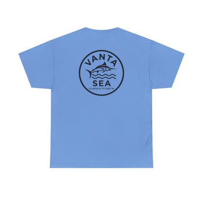 Vanta Sea Logo T-Shirt | Ocean Wave Badge Tee