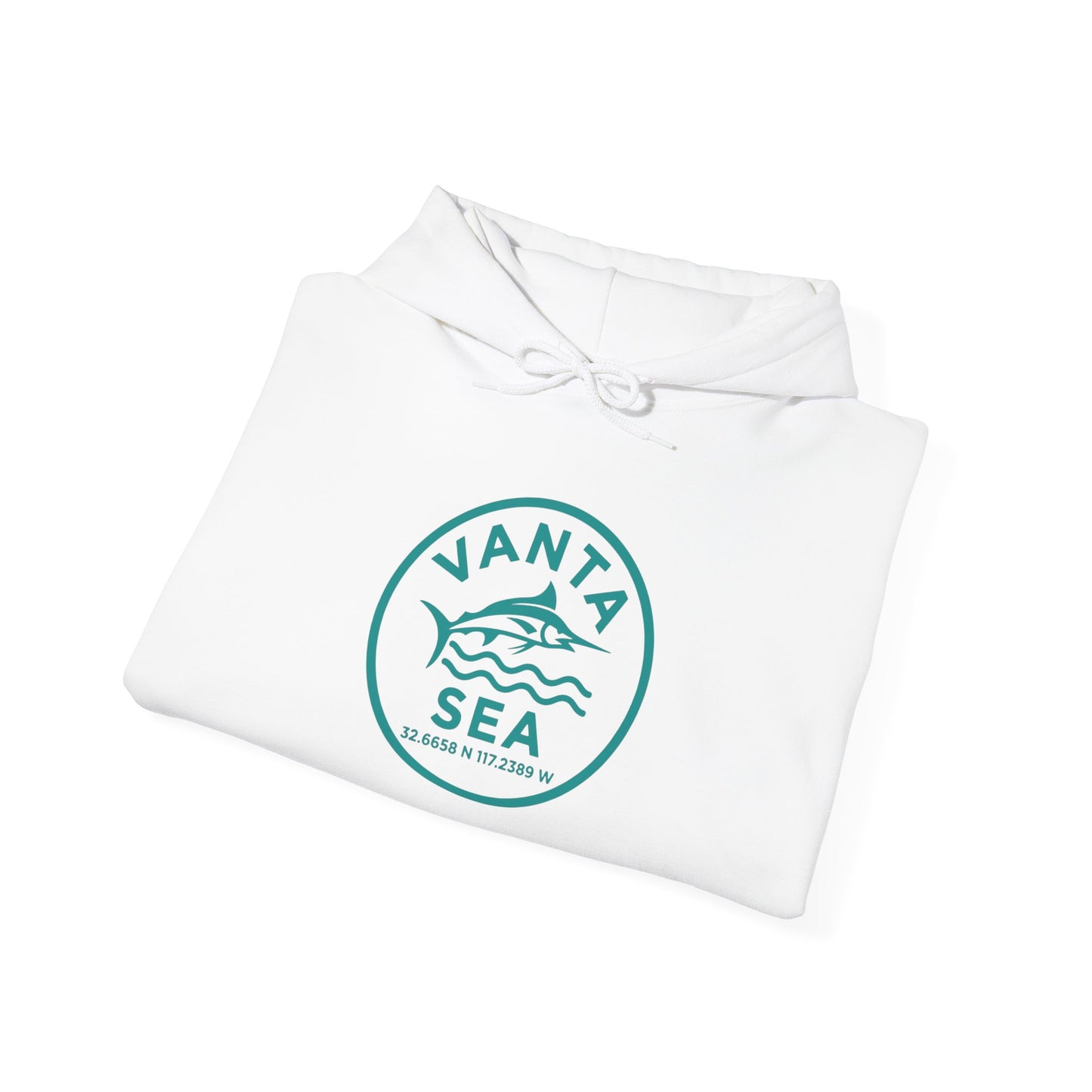 Vanta Sea Logo Hoodie — Coastal Surf Graphic Pullover