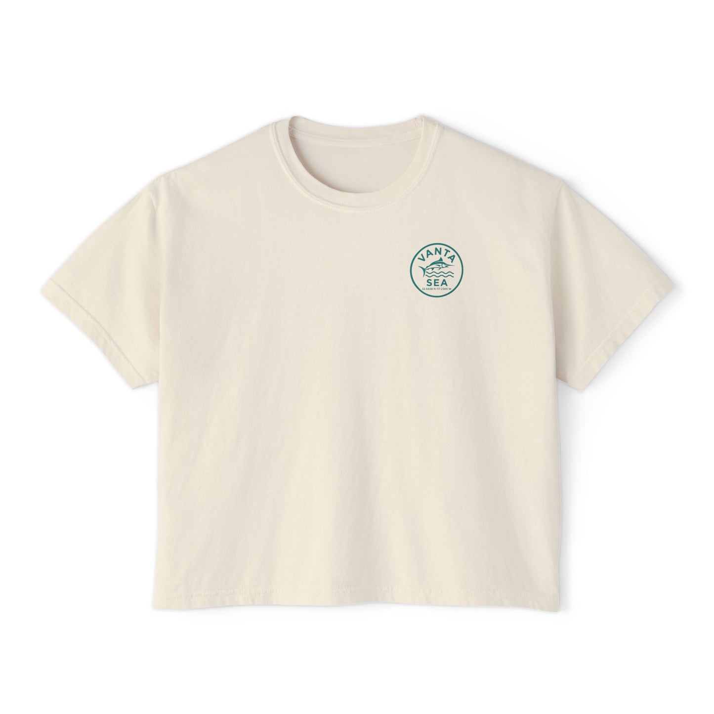 Vanta Sea Boxy Tee — Women's Crop T-Shirt