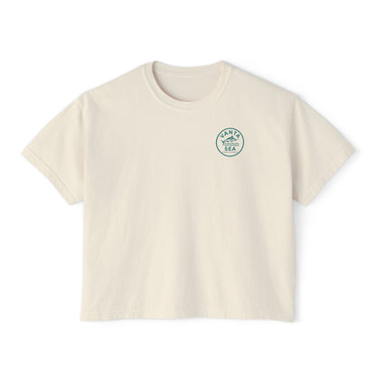Vanta Sea Boxy Tee — Women's Crop T-Shirt
