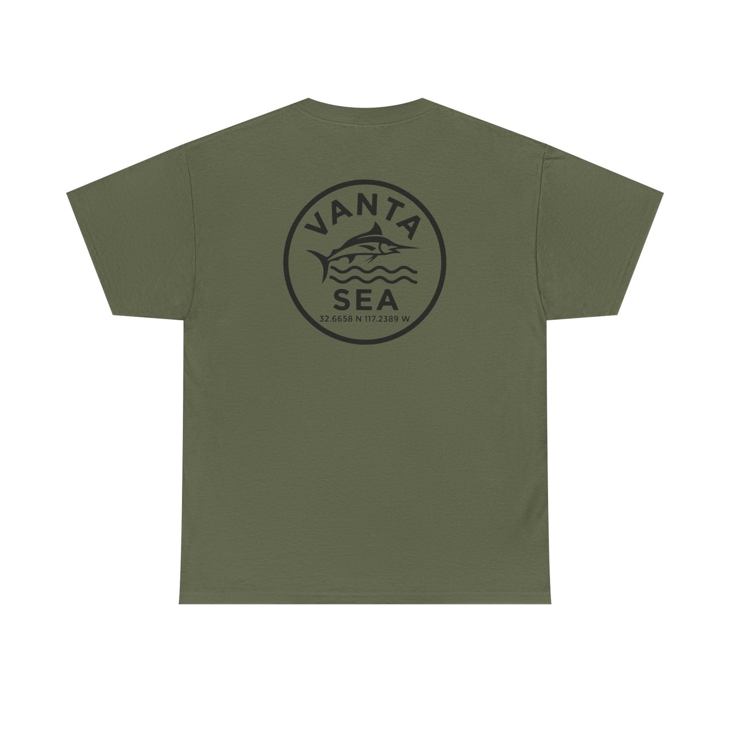 Vanta Sea Logo T-Shirt | Ocean Wave Badge Tee