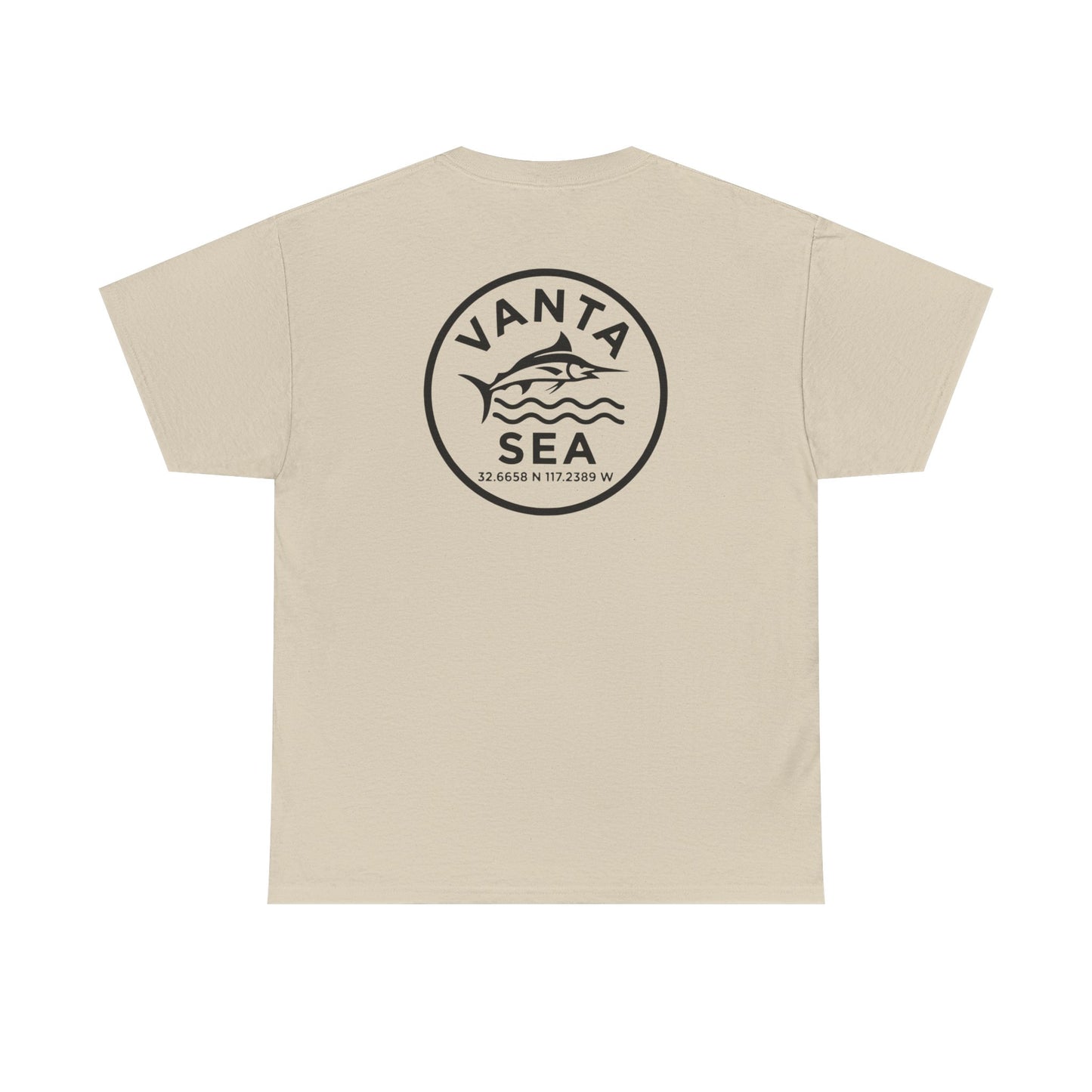 Vanta Sea Logo T-Shirt | Ocean Wave Badge Tee