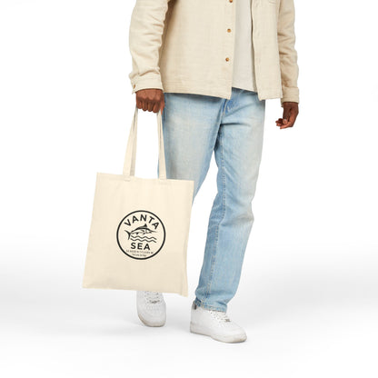 Vanta Sea Canvas Tote Bag – Nautical Fisherman Beach Market Bag