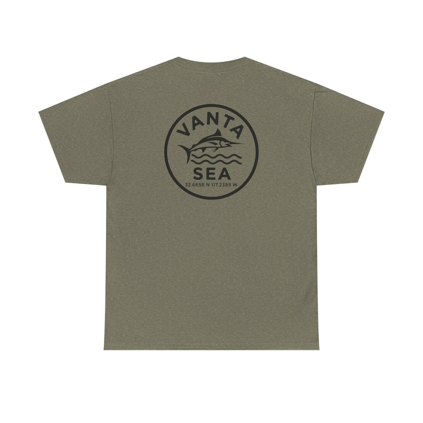Vanta Sea Logo T-Shirt | Ocean Wave Badge Tee