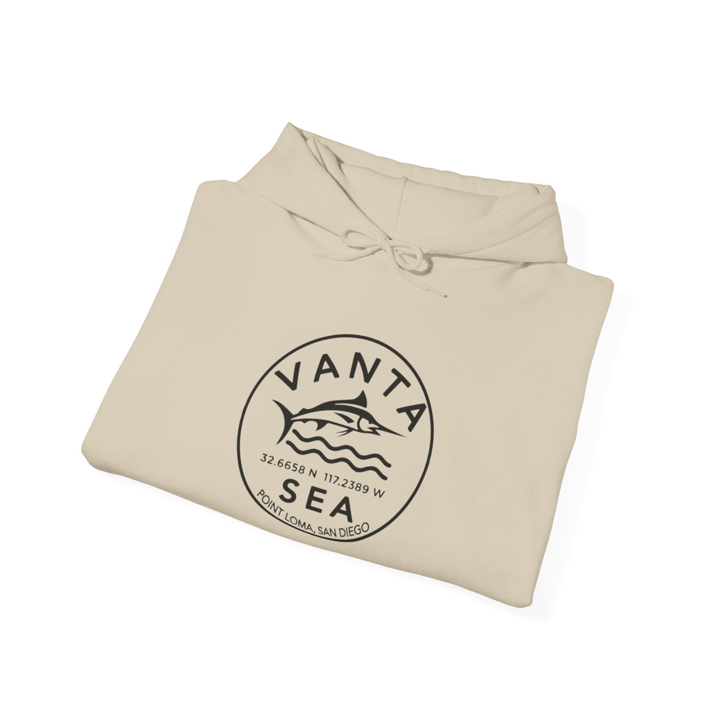 Vanta Sea Logo Hoodie — Coastal Surf Graphic Pullover